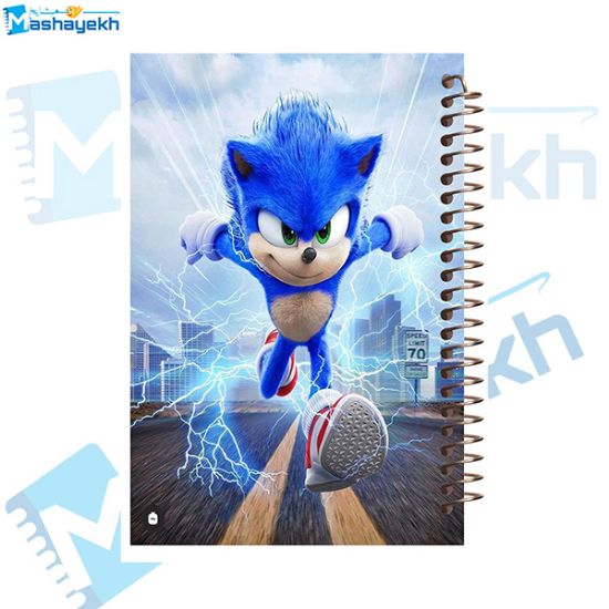 تصویر  دفتر شطرنجی 50 برگ مشایخ طرح سونیک (SONIC) کد NCH116 (CH5)