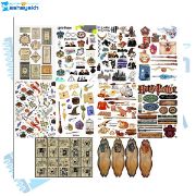 تصویر  برچسب مشایخ طرح هری پاتر مدل اسکرپ بوک کد (V6) BR504 بسته ی 10 عددی