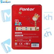 تصویر  مداد رنگی 12 رنگ پنتر کد 12-101 جعبه فلزی