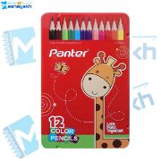 تصویر  مداد رنگی 12 رنگ پنتر کد 12-101 جعبه فلزی