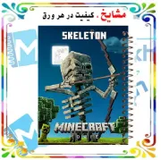 دفتر مشق ۱۰۰ برگ مشایخ طرح اسکلتون مدل ماینکرافت MINECRAFT کد YN749