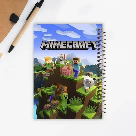 دفتر نقاشی ۵۰ برگ مشایخ طرح ماینکرافت MINECRAFT کد MC102
