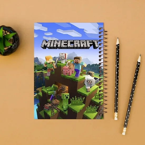دفتر مشق مشایخ طرح ماینکرافت Minecraft سایز وزیری کد N102