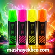 هایلایتر مایع سی کلاس مدل نوک تخت کد H-3128 بدون فیتیله با نوشتاری بسیار نرم و پوشش دهی فوق العاده