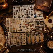تصویر  استیکر اسکرپ بوک مشایخ طرح هری پاتر کد BR604 بسته 10 عددی