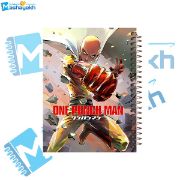 تصویر  دفتر مشق 60 برگ مشایخ طرح مرد تک مشتی (ONE PUNCH MAN) مدل انیمه کد MN390 