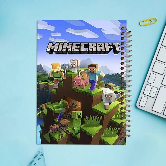 تصویر  دفتر زبان 60 برگ مشایخ طرح ماینکرافت (MINECRAFT) کد MLA102 (1955)
