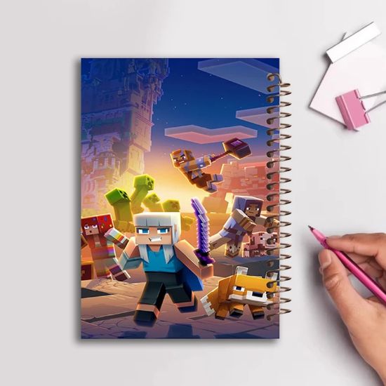 تصویر  دفتر مشق 60 برگ مشایخ طرح ماینکرافت (MINECRAFT) کد MN131 (2059)
