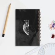 تصویر  دفتر یادداشت 2خط 60 برگ مشایخ طرح قلب کد DLA166 