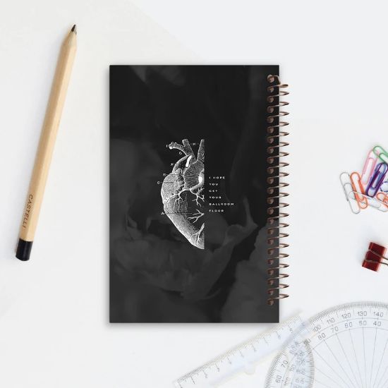 تصویر  دفتر یادداشت 2خط 60 برگ مشایخ طرح قلب کد DLA166 