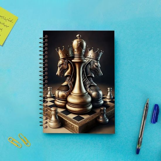تصویر  دفتر ثبت حرکات شطرنج 60 برگ مشایخ کد CHESS01