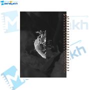 تصویر  دفتر مشق 200 برگ مشایخ طرح قلب کد WN166 