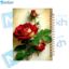 تصویر  دفتر شکرگزاری 100 برگ مشایخ طرح گل رز قرمز کد ZT372 