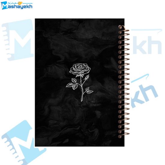 تصویر  دفتر شکرگزاری 100 برگ مشایخ طرح گل کد ZT169