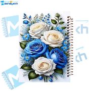 تصویر  دفتر شکرگزاری 100 برگ مشایخ طرح دسته گل رز کد ZT368 
