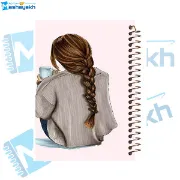 تصویر  دفتر شکرگزاری 100 برگ مشایخ طرح دخترانه کد ZT233 