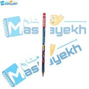 تصویر  مداد مشکی طرح دار آریا  