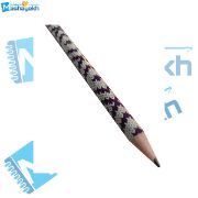 تصویر  مداد مشکی طرح دار آریا مدل کلاسیک