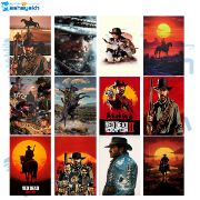 تصویر  برچسب مشایخ طرح رد دد (RED DEAD) کد BR926 بسته 12 عددی