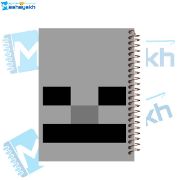 تصویر  دفتر مشق 60 برگ مشایخ طرح ماینکرافت (MINECRAFT) مدل اسکلتون کد MN540