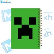 تصویر  دفتر مشق 100 برگ مشایخ طرح ماینکرافت (MINECRAFT) مدل کریپر کد YN539 
