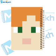 تصویر  دفتر مشق 100 برگ مشایخ طرح ماینکرافت (MINECRAFT) مدل الکس کد YN537
