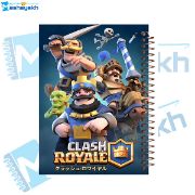 تصویر  دفتر مشق 60 برگ مشایخ طرح کلش رویال (CLASH ROYAL) کد MN542