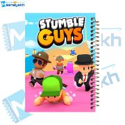 تصویر  دفتر مشق 100 برگ مشایخ طرح تلو تلو خوردن بچه ها (STUMBLE GUYS)کد YN545