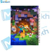 تصویر  دفتر مشق 60 برگ مشایخ طرح ماینکرافت (MINECRAFT) کد MN560
