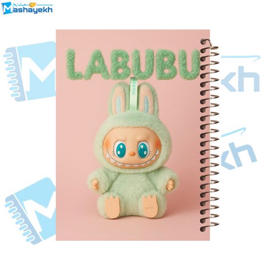 تصویر  دفتر مشق 60 برگ مشایخ طرح لبوبو (LABUBU) کد MN610