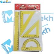 تصویر  ست خط کش ژله ای بسته 4 عددی (زرد مک کویین)