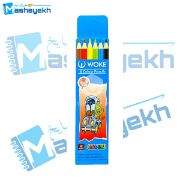 تصویر  مداد رنگی 6 رنگ وک (WOKE) کد 06-9403 