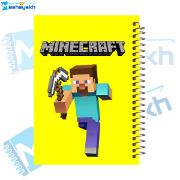 تصویر  دفتر مشق 60 برگ مشایخ طرح ماینکرافت (MINECRAFT) مدل استیو کد MN639