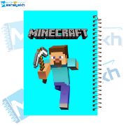 تصویر  دفتر مشق 60 برگ مشایخ طرح ماینکرافت (MINECRAFT) مدل استیو کد MN639