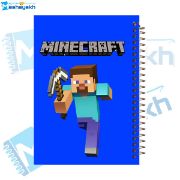 تصویر  دفتر مشق 60 برگ مشایخ طرح ماینکرافت (MINECRAFT) مدل استیو کد MN639