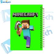 تصویر  دفتر مشق 60 برگ مشایخ طرح ماینکرافت (MINECRAFT) مدل استیو کد MN639