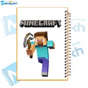 تصویر  دفتر مشق 60 برگ مشایخ طرح ماینکرافت (MINECRAFT) مدل استیو کد MN639