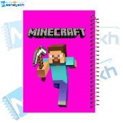 تصویر  دفتر مشق 60 برگ مشایخ طرح ماینکرافت (MINECRAFT) مدل استیو کد MN639