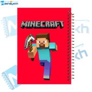 تصویر  دفتر مشق 60 برگ مشایخ طرح ماینکرافت (MINECRAFT) مدل استیو کد MN639