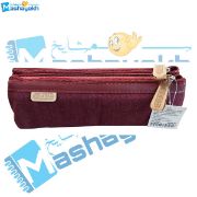 تصویر  جامدادی کپیتال مدل دو زیپ رنگ زرشکی