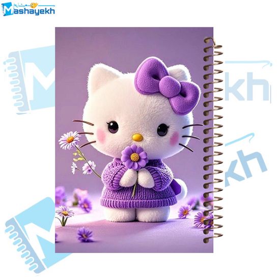 تصویر  دفتر مشق 60 برگ مشایخ طرح هلو کیتی ( Hello Kitty ) کد MN660 