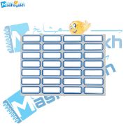 تصویر  برچسب دور آبی سایز 4 مدل بنیتو