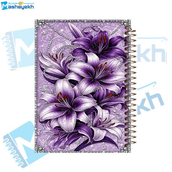 تصویر  دفتر مشق 100 برگ مشایخ طرح گل کد YN668