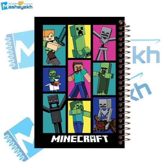 تصویر  دفتر نقاشی 60 برگ مشایخ طرح ماینکرافت (MINECRAFT) کد DC124 