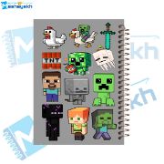 تصویر  دفتر نقاشی 60 برگ مشایخ طرح ماینکرافت ( MINECRAFT ) کد MC800
