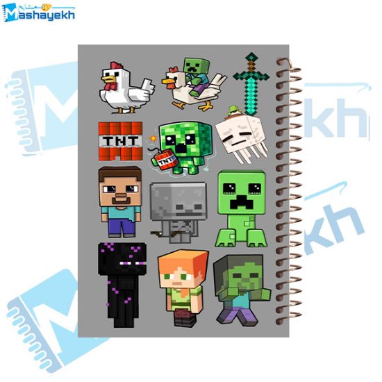 تصویر  دفتر لغت فارسی  100 برگ مشایخ طرح ماینکرافت (MINECRAFT) کد VLF800