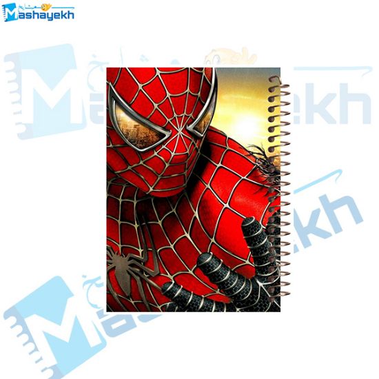 تصویر  دفتر مشق 160 برگ مشایخ طرح مرد عنکبوتی (اسپایدرمن) کد XN140
