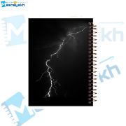 تصویر  دفتر مشق 160 برگ مشایخ طرح رعد و برق در شب کد XN171