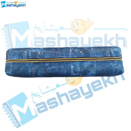 تصویر  جامدادی تک زیپ طرح شلوار لی