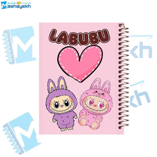 تصویر  دفتر لغت فارسی 100 برگ مشایخ طرح لبوبو (LABUBU) کد VLF466